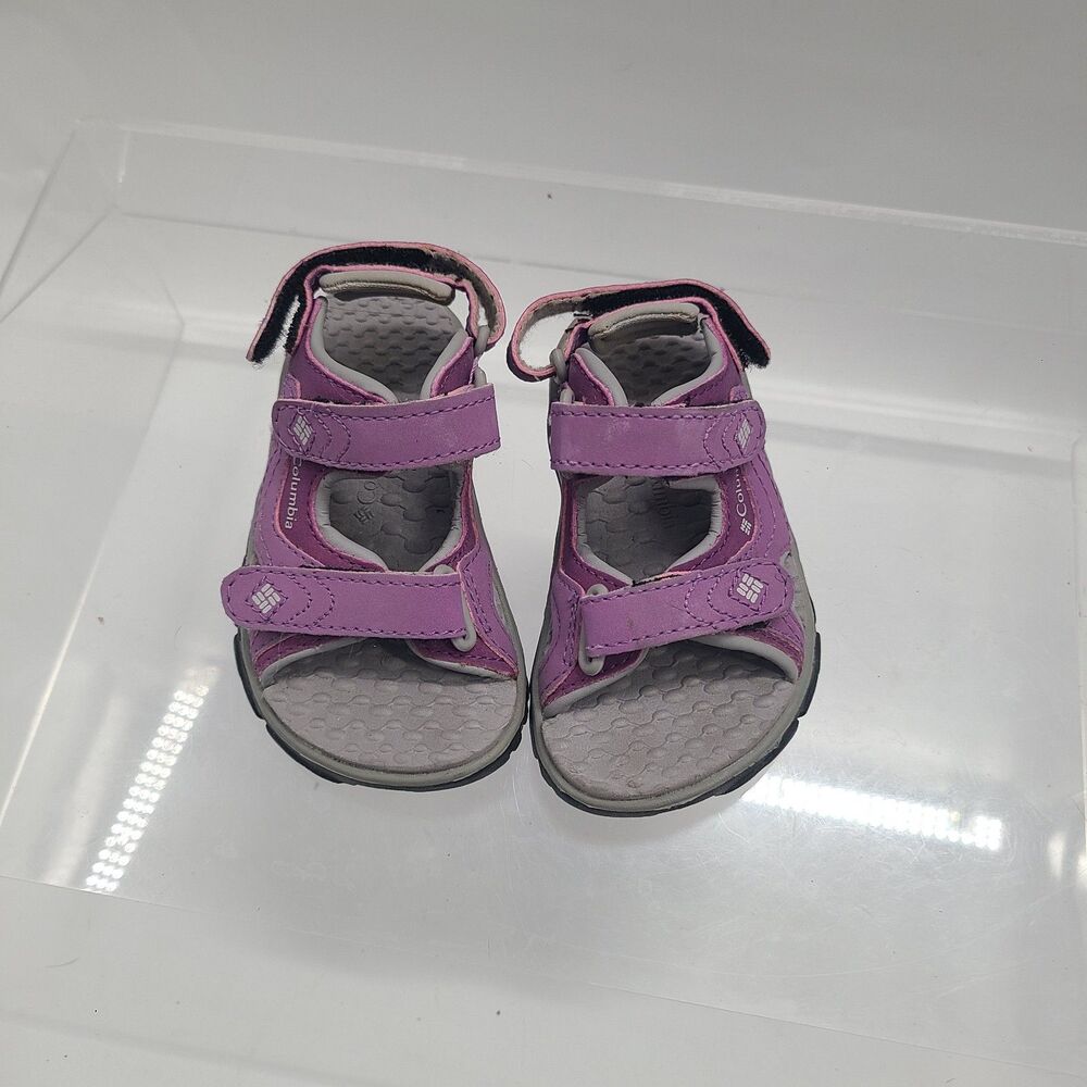 Columbia Youth Castlerock Supreme Plum Northern Lights sandals size 6